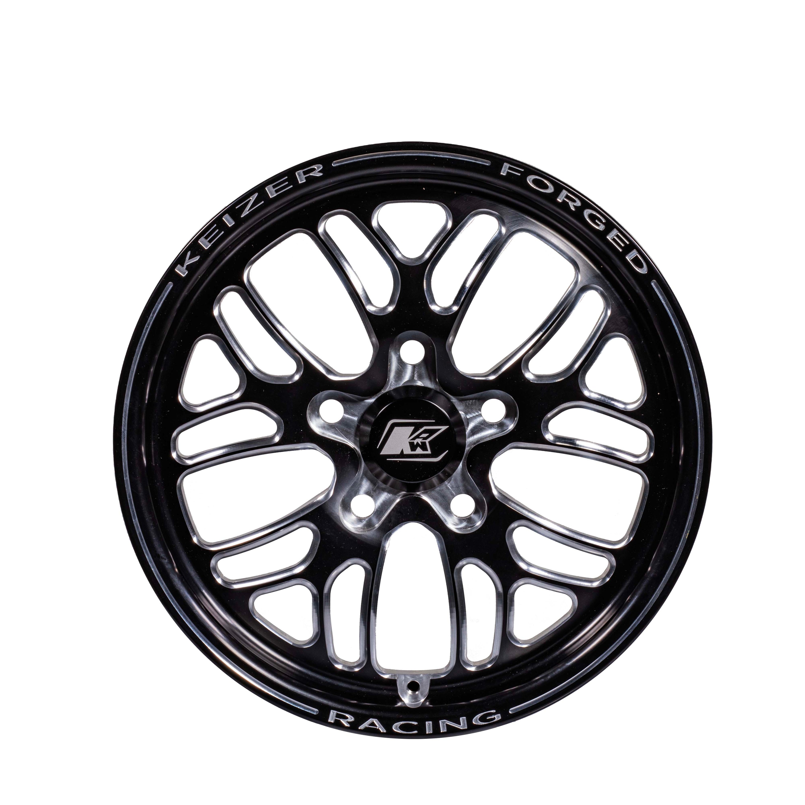 Keizer Buert SFI 15.2 CNC Forged Aluminum Front Drag Racing Wheel – 15x3.5 / 17x4.5, 5x4.5 or 5x4.75 BC