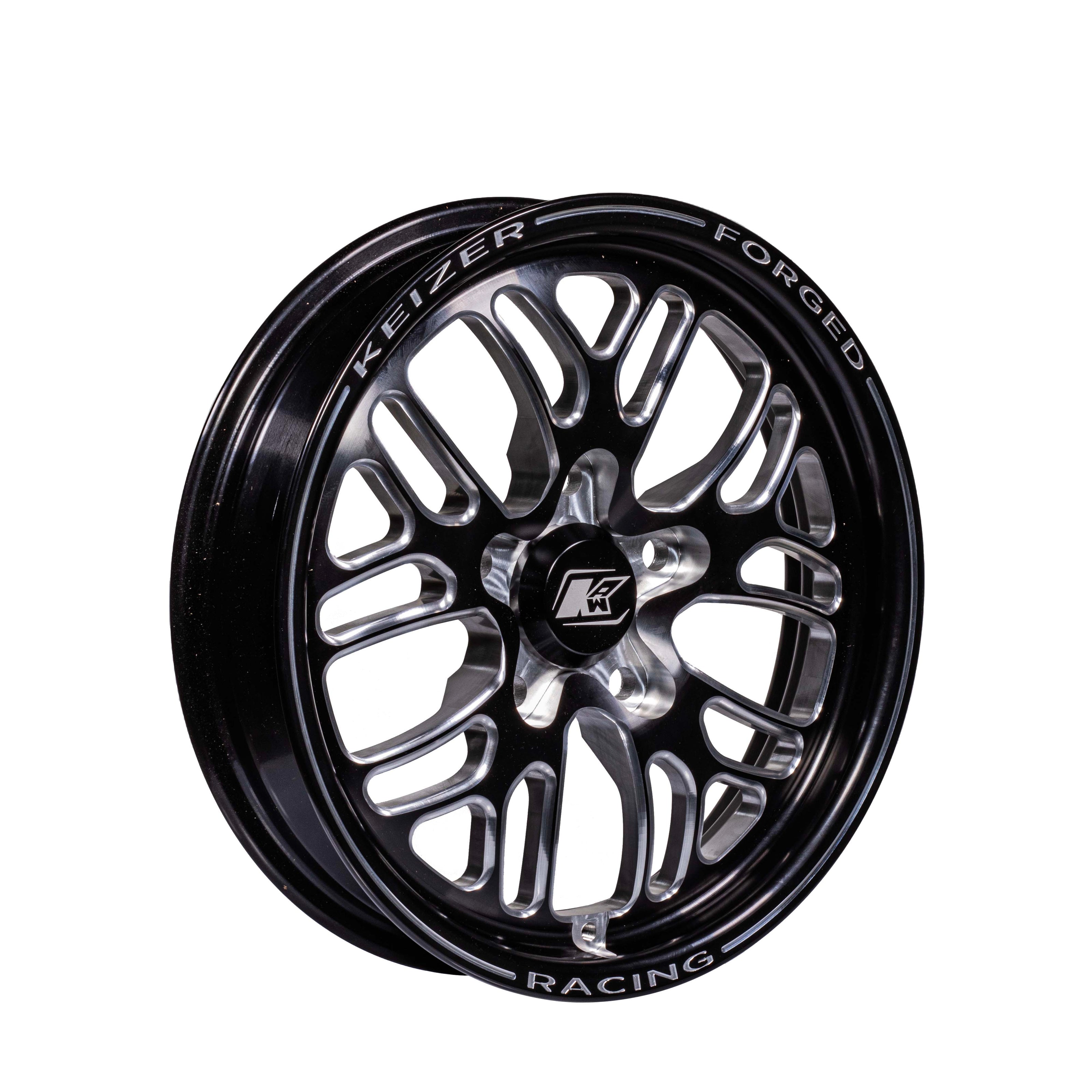 Keizer Buert SFI 15.2 CNC Forged Aluminum Front Drag Racing Wheel – 15x3.5 / 17x4.5, 5x4.5 or 5x4.75 BC