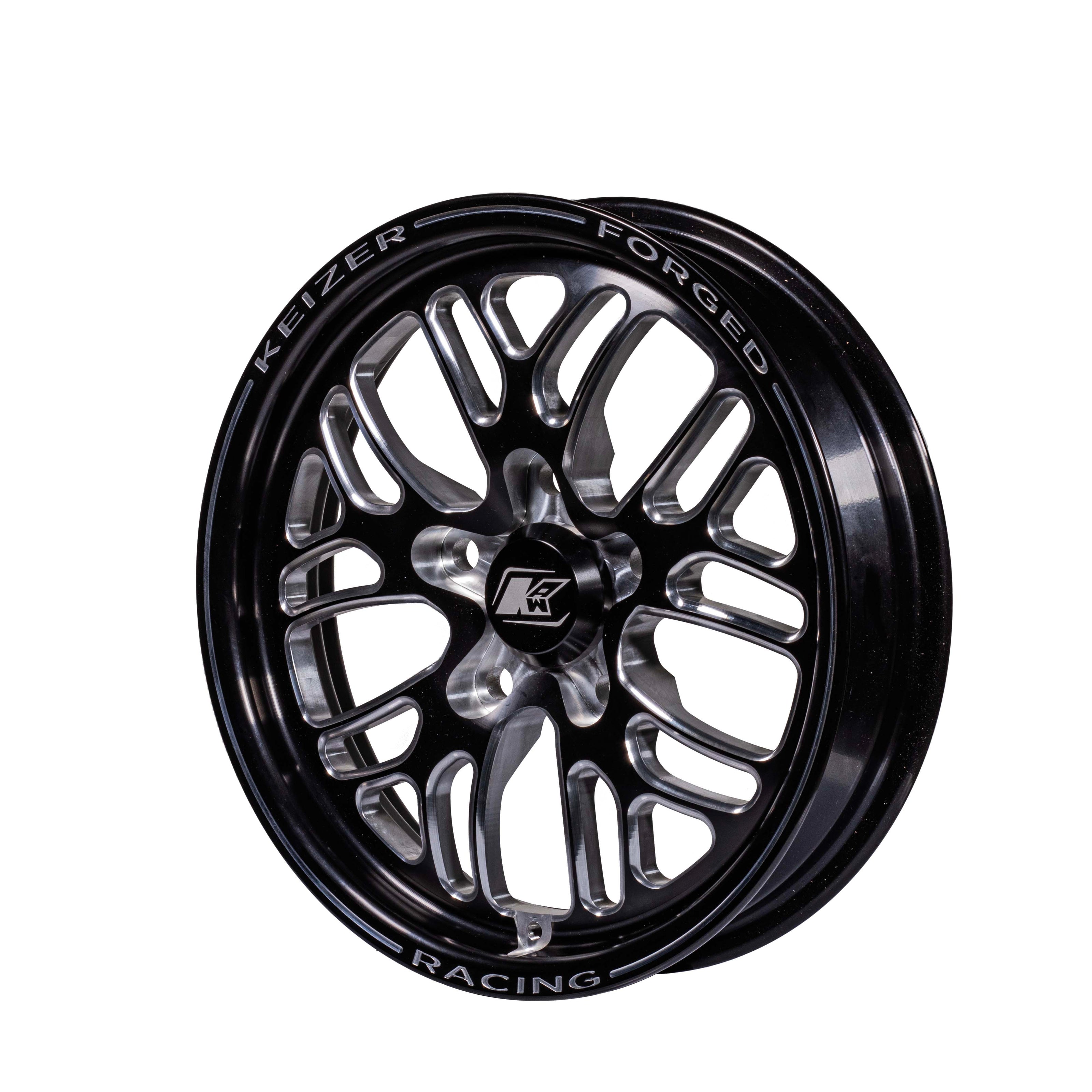 Keizer Buert SFI 15.2 CNC Forged Aluminum Front Drag Racing Wheel – 15x3.5 / 17x4.5, 5x4.5 or 5x4.75 BC