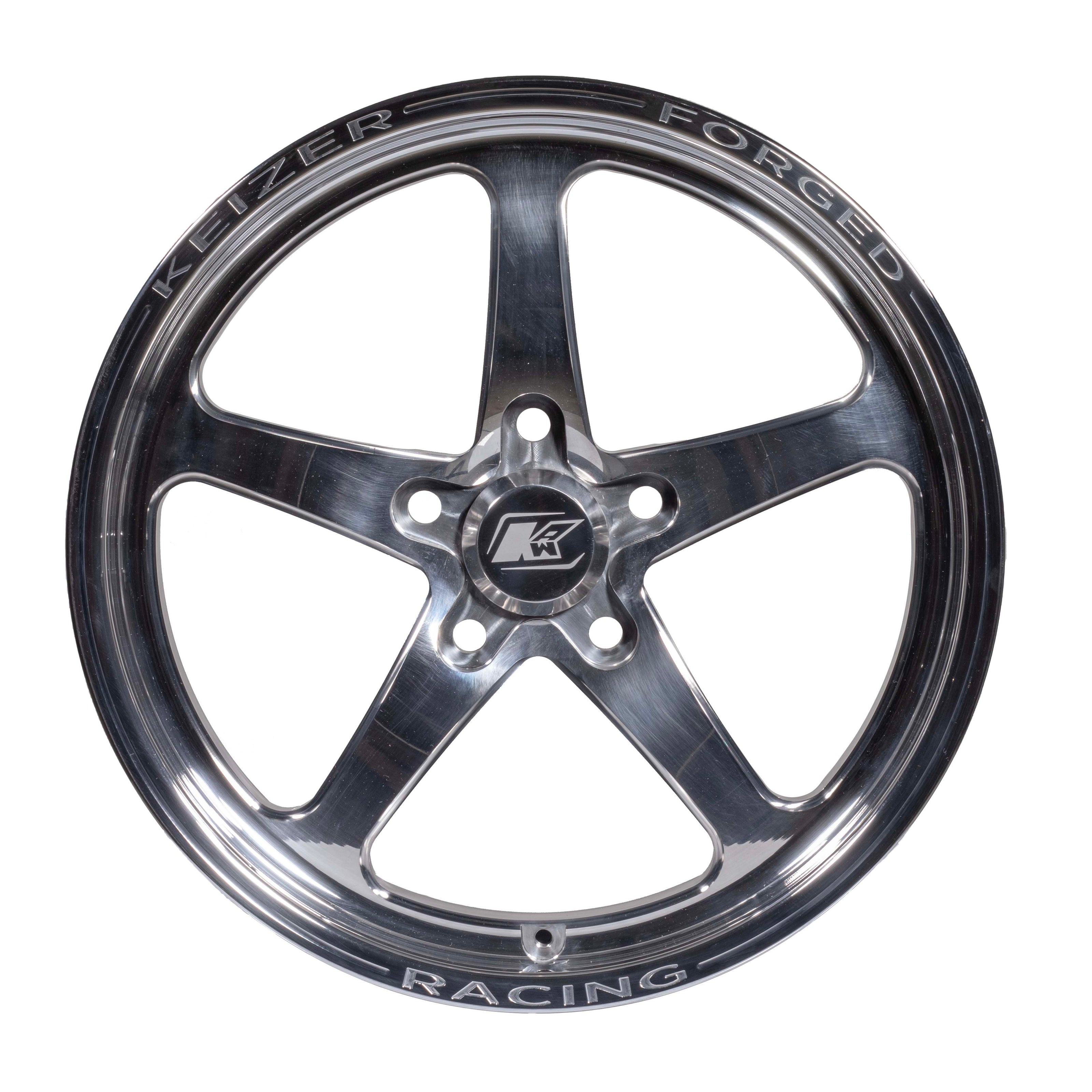 Keizer Full House SFI 15.2 CNC Forged Aluminum Front Drag Racing Wheel – 15x3.5 / 17x4.5, 5x4.5 or 5x4.75 BC