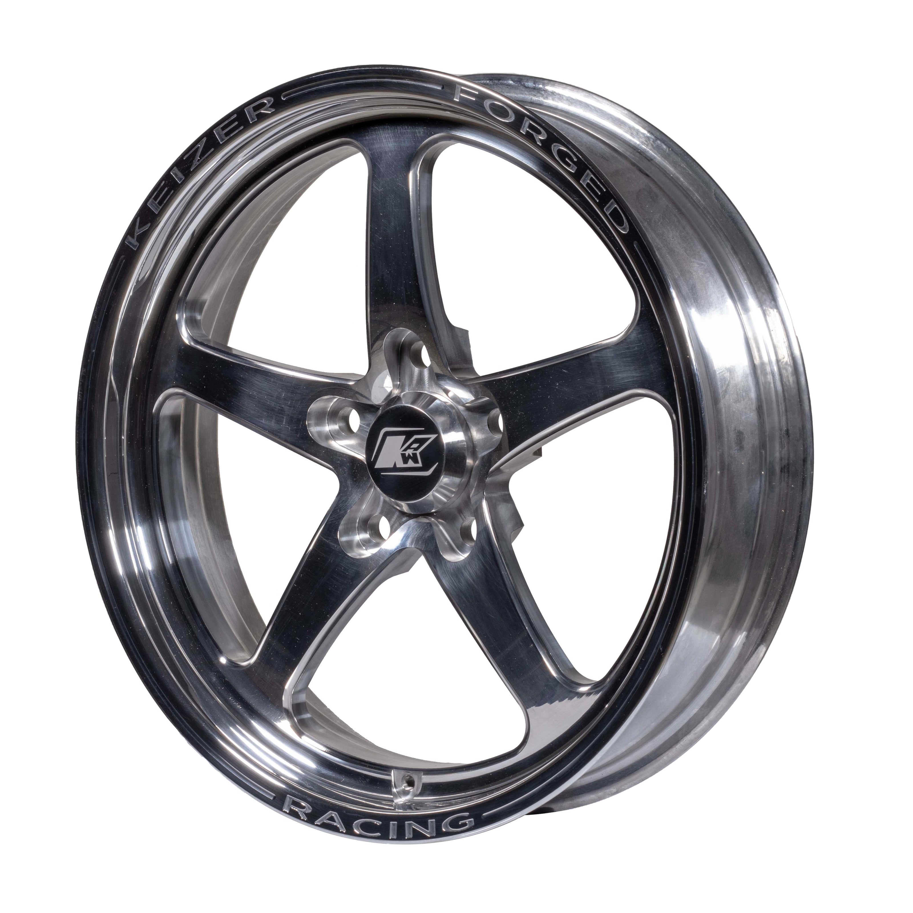 Keizer Full House SFI 15.2 CNC Forged Aluminum Front Drag Racing Wheel – 15x3.5 / 17x4.5, 5x4.5 or 5x4.75 BC