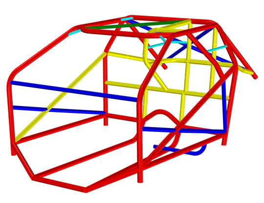 Rock Solid Motorsports 93-02 F-Body 25.5 Complete Roll Cage Kit – High & Tight, 4130 Chromoly