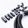 Finish Line Factory Braided Rubber Fuel System Starter Kit – E85 Compatible, 04AN to 10AN