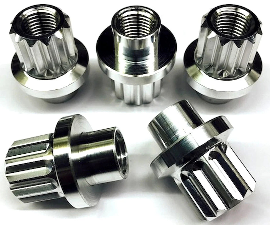 Keizer Racing Billet 12-Point Lug Nut – Multiple Thread Sizes, Black or Natural Finish