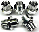 Keizer Racing Billet 12-Point Lug Nut – Multiple Thread Sizes, Black or Natural Finish